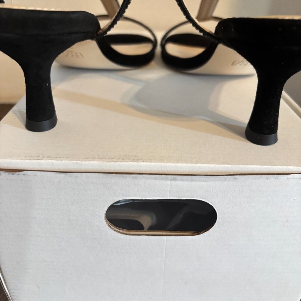 Pelle Moda Black Iya T-Strap kitten heels SZ: 8.5 - Picture 13 of 16